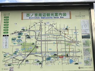 The map around Yakushi-ji temple