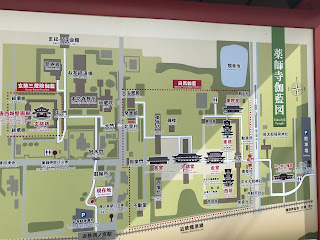 The map of Yakushi-ji temple